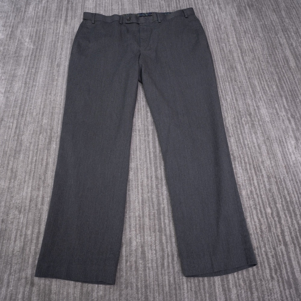 Lauren Ralph Lauren Dress Pants Mens 38x30 Gray Excellent Flat Front Trousers
